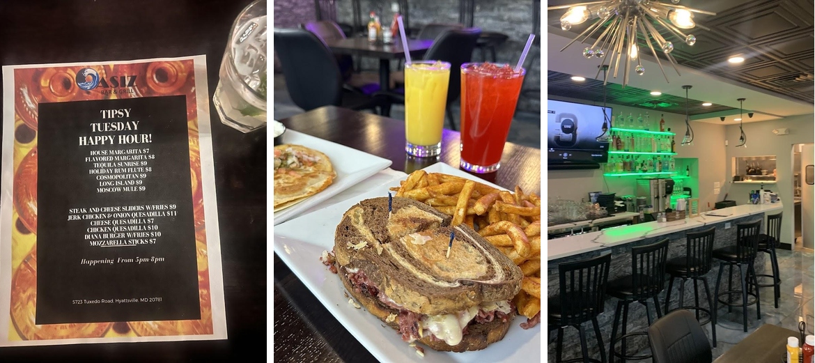 Oasiz Bar & Grill Menu